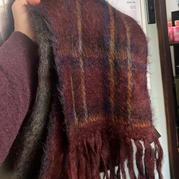 YSL Saint Laurent New NWT stole scarf echarpe mohair maille tartan S23 $1,090 - Picture 1 of 9